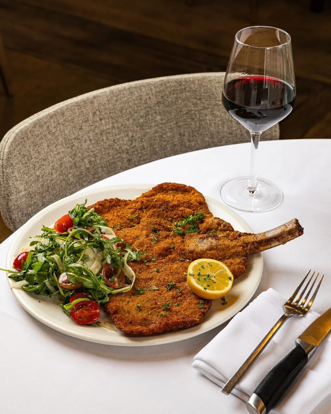 Cotoletta alla Milanese — breaded 16 oz veal chop
