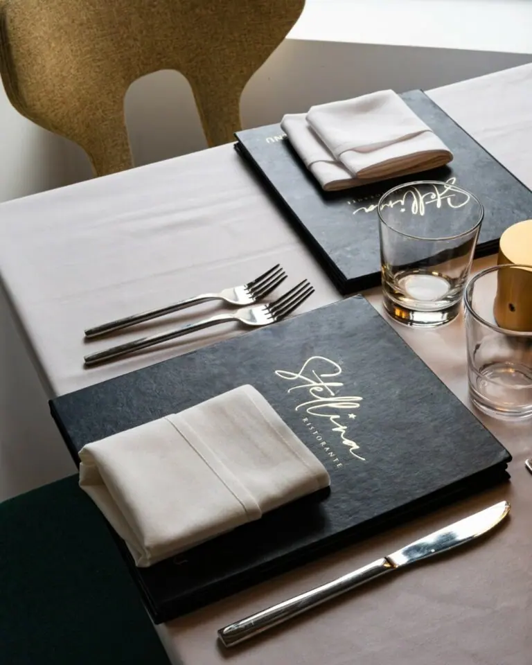 A long table set for a private party